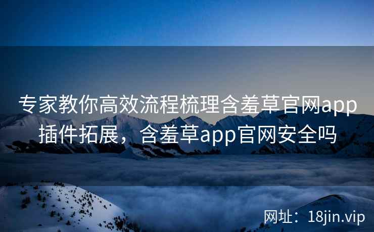 专家教你高效流程梳理含羞草官网app插件拓展，含羞草app官网安全吗