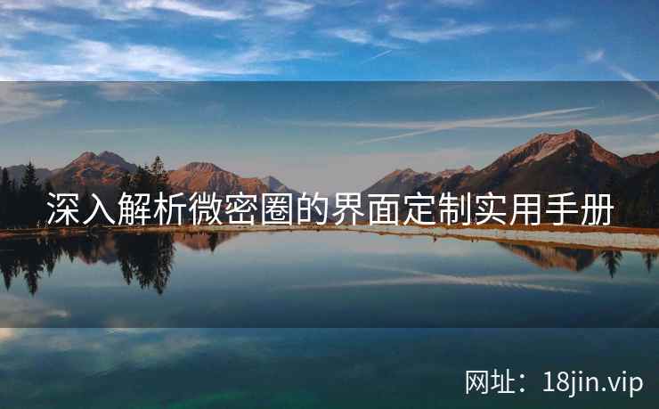 深入解析微密圈的界面定制实用手册