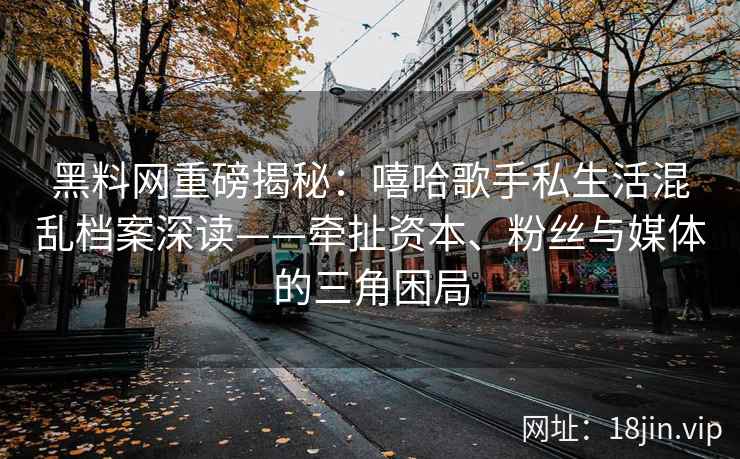 黑料网重磅揭秘：嘻哈歌手私生活混乱档案深读——牵扯资本、粉丝与媒体的三角困局